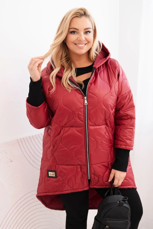 Kurtka przejściowa Plus Size z kapturem  ( r. 48-54) 