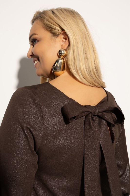 Sukienka Plus Size z połyskiem ELENA (r.46-50) 