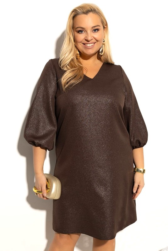 Sukienka Plus Size z połyskiem ELENA (r.46-50) 