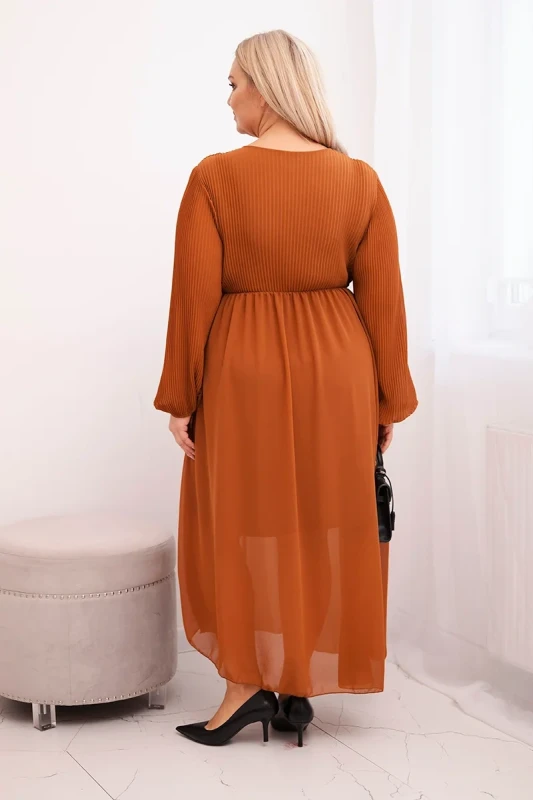 Sukienka plisowana Plus Size „Aurora”(r.44-48)