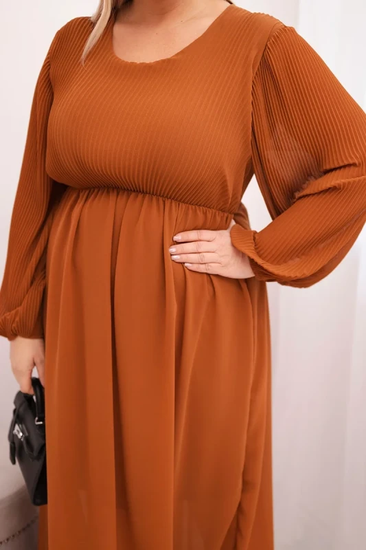 Sukienka plisowana Plus Size „Aurora”(r.44-48)