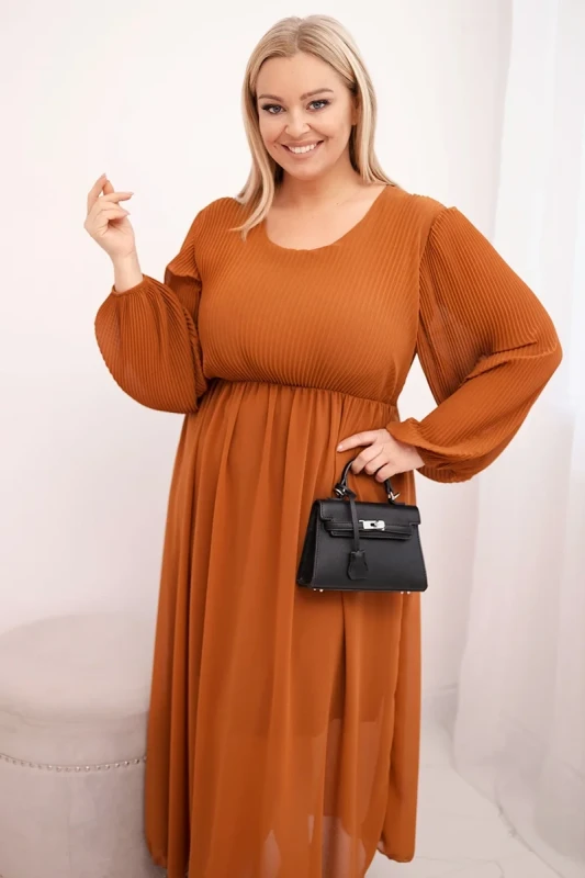 Sukienka plisowana Plus Size „Aurora”(r.44-48)