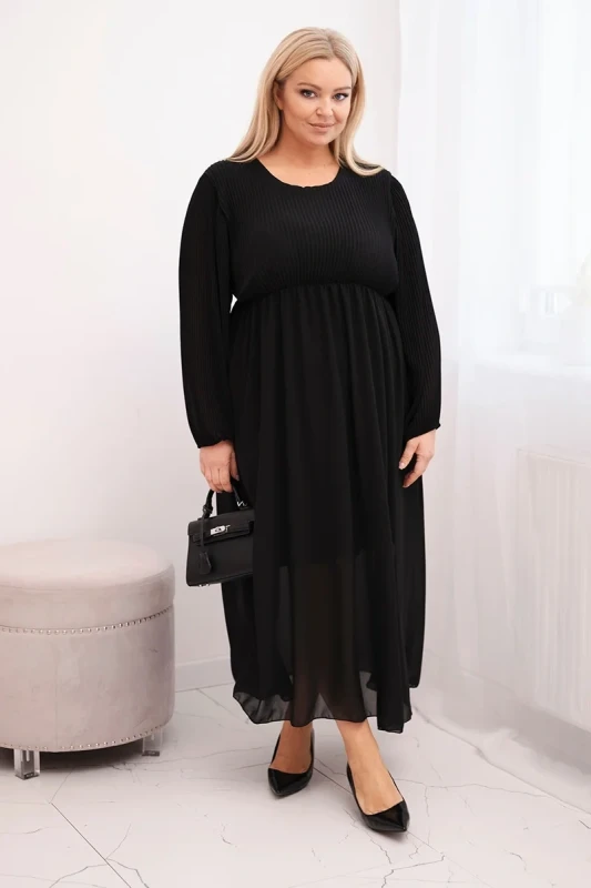 Sukienka plisowana Plus Size „Aurora”(r.44-48) 