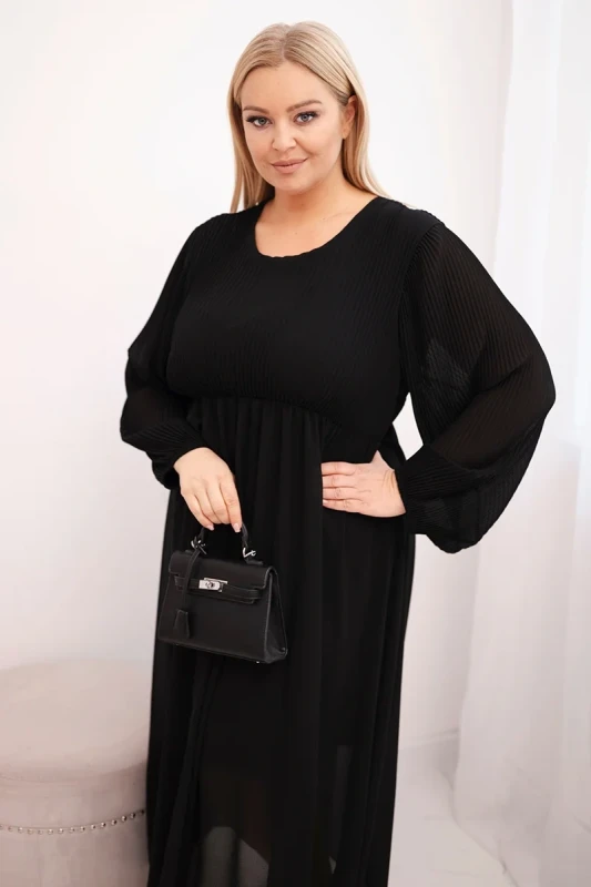 Sukienka plisowana Plus Size „Aurora”(r.44-48) 