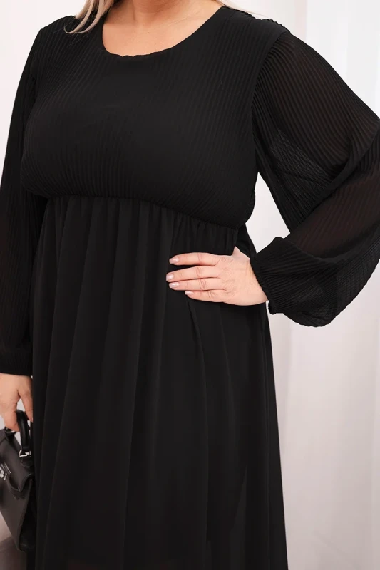 Sukienka plisowana Plus Size „Aurora”(r.44-48) 