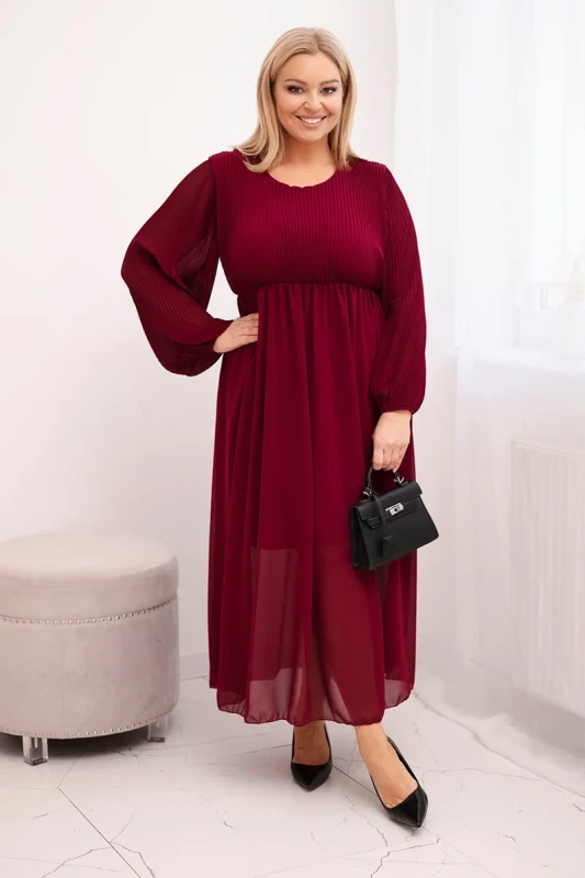 Sukienka plisowana Plus Size „Aurora” (r.44-48)  