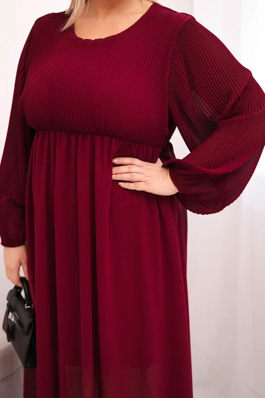 Sukienka plisowana Plus Size „Aurora” (r.44-48)  