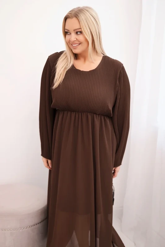 Sukienka plisowana Plus Size „Aurora”(r.44-48)   