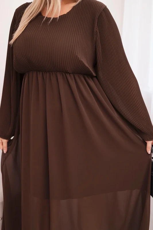 Sukienka plisowana Plus Size „Aurora”(r.44-48)   