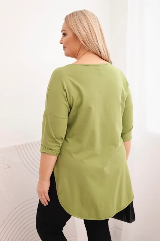 Bluzka  Plus Size V-Neck LORENZO (r.48-54)