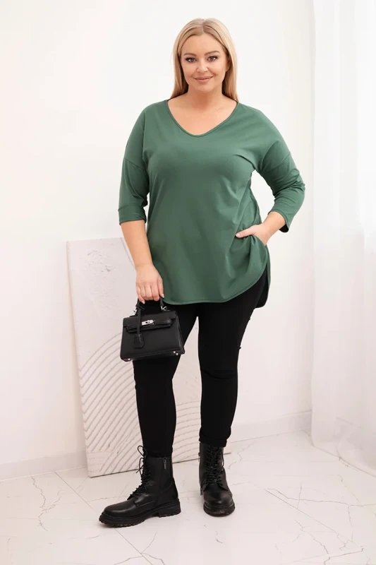 Bluzka  Plus Size V-Neck LORENZO (r.48-54) 