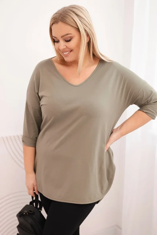 Bluzka  Plus Size V-Neck LORENZO (r.48-54)  