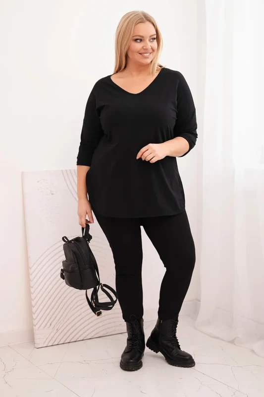 Bluzka  Plus Size V-Neck LORENZO (r.48-54)   