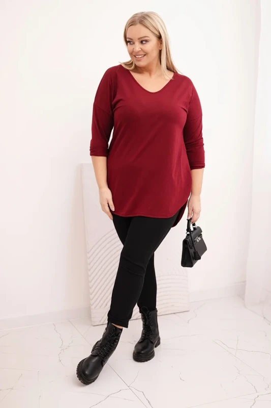 Bluzka  Plus Size V-Neck LORENZO (r.48-54)     