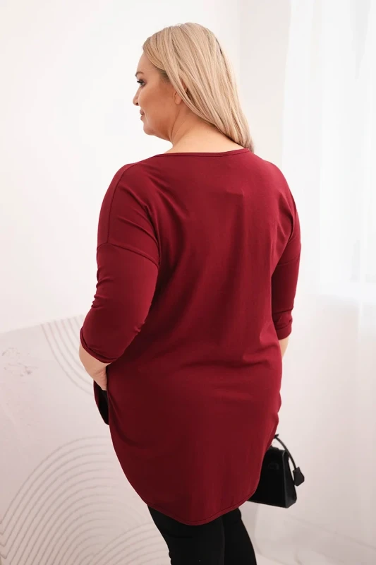 Bluzka  Plus Size V-Neck LORENZO (r.48-54)     