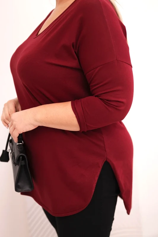 Bluzka  Plus Size V-Neck LORENZO (r.48-54)     