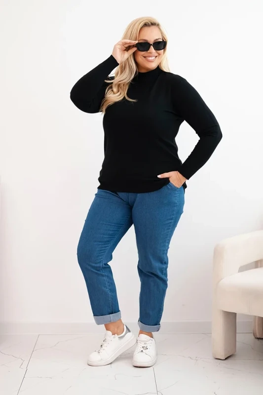 Sweter damski Plus Size „ELIZA” z golfem  (r.44-48)   