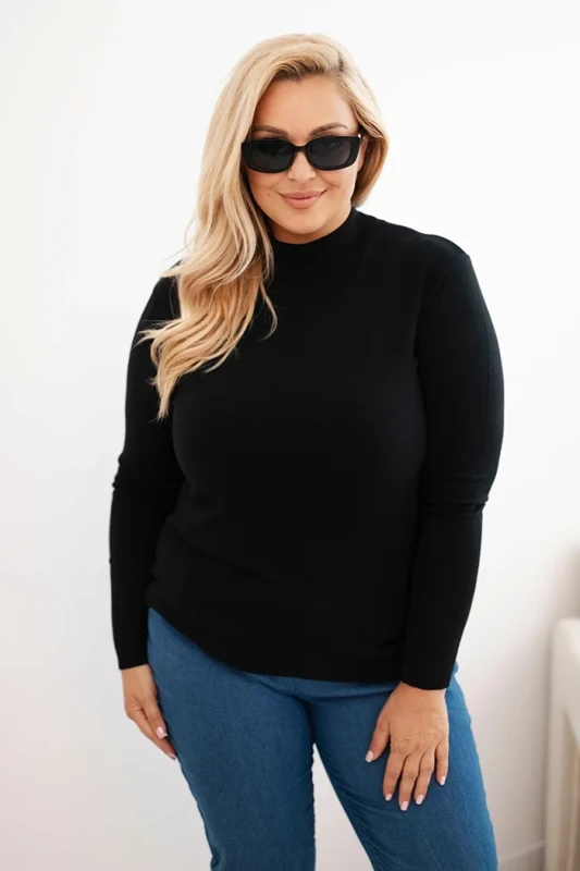 Sweter damski Plus Size „ELIZA” z golfem  (r.44-48)   