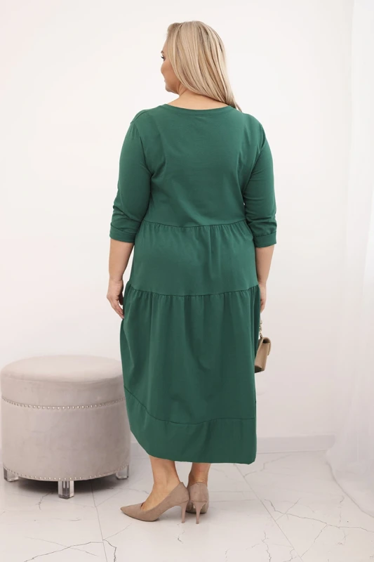 Sukienka damska Plus Size z falbanami LORENZA (r.50-56) 
