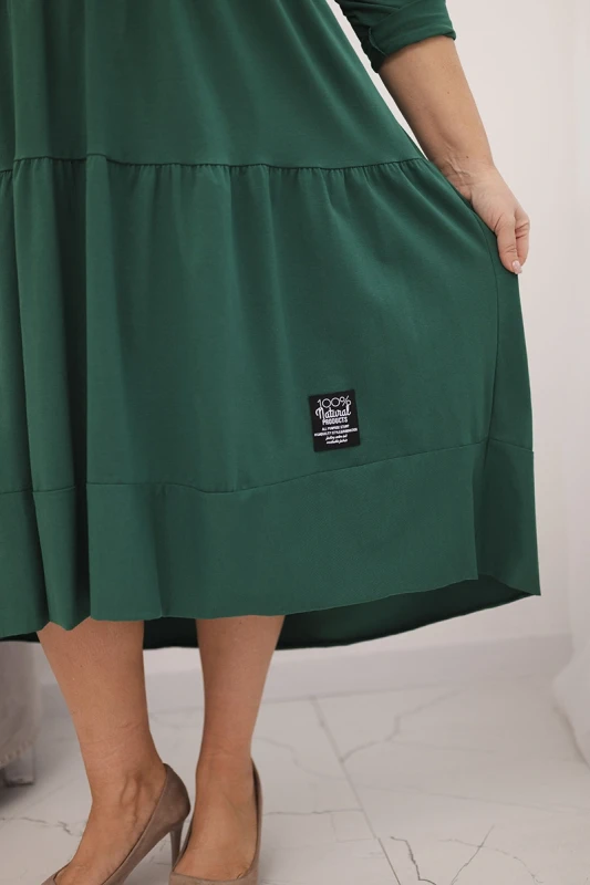 Sukienka damska Plus Size z falbanami LORENZA (r.50-56) 