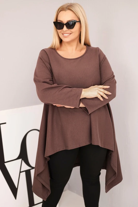 Tunika damska Plus Size o asymetrycznym kroju  (r.46-50)   