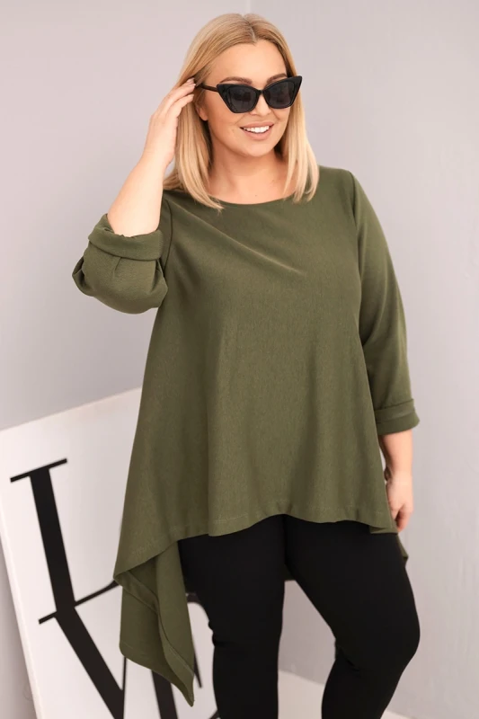 Tunika damska Plus Size o asymetrycznym kroju  (r.46-50)    