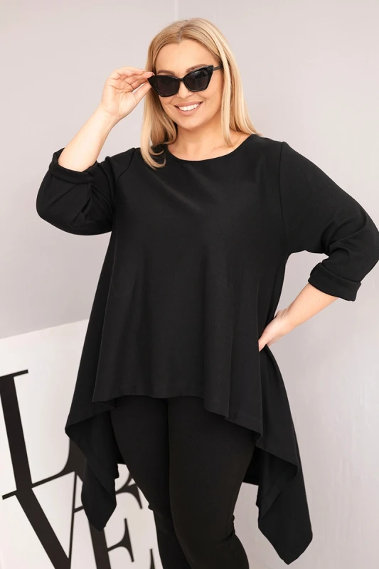 Tunika damska Plus Size o asymetrycznym kroju  (r.46-50)     