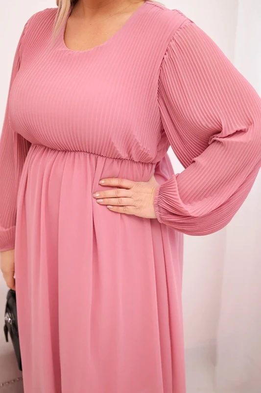 Sukienka plisowana Plus Size „Aurora”(r.44-48)   
