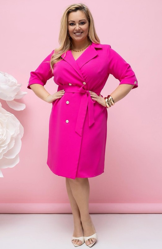 Sukienka plus size o kroju marynarki - Syci (L.r 46-52)   