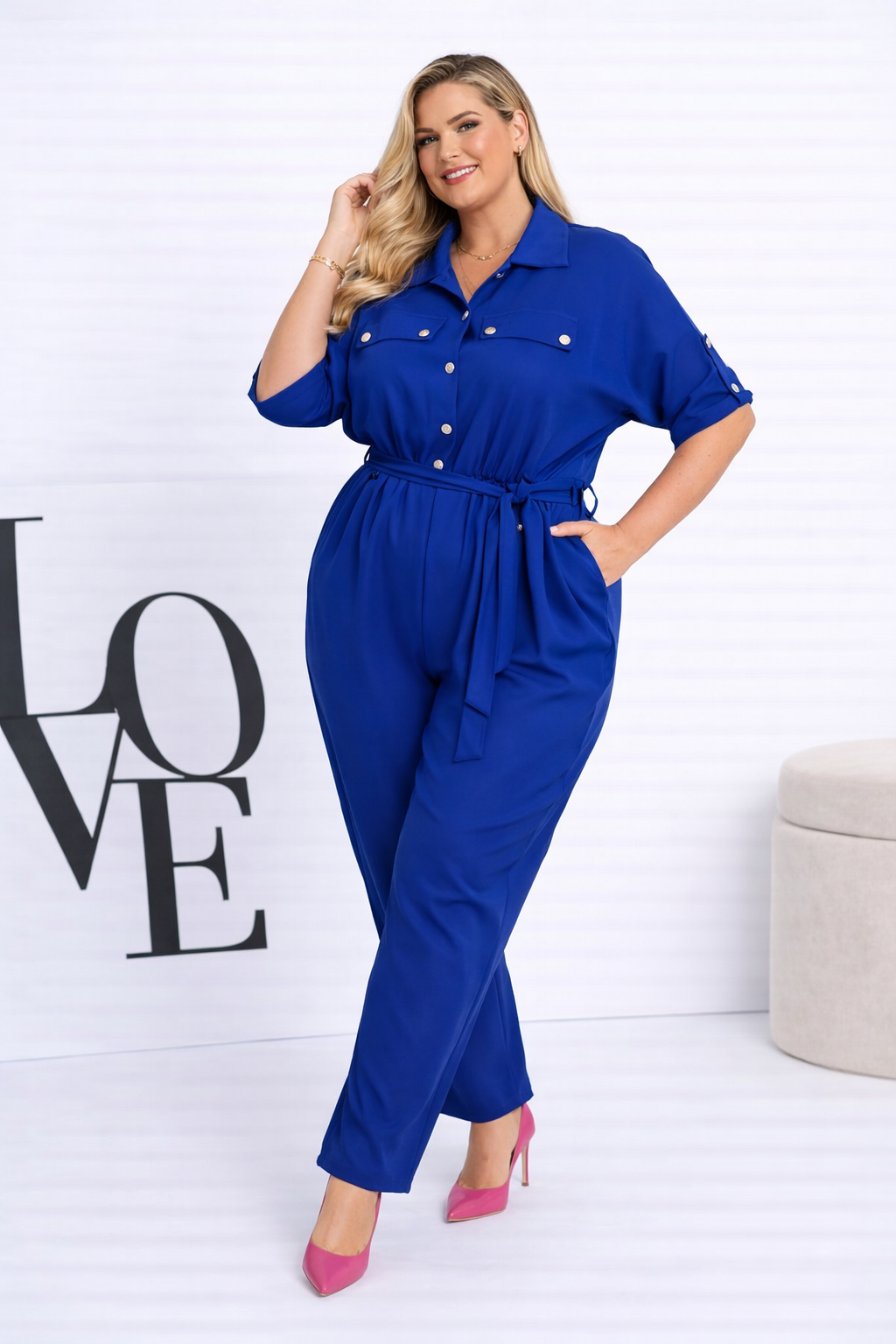 Kombinezon damski Plus Size ( r. 46-50)