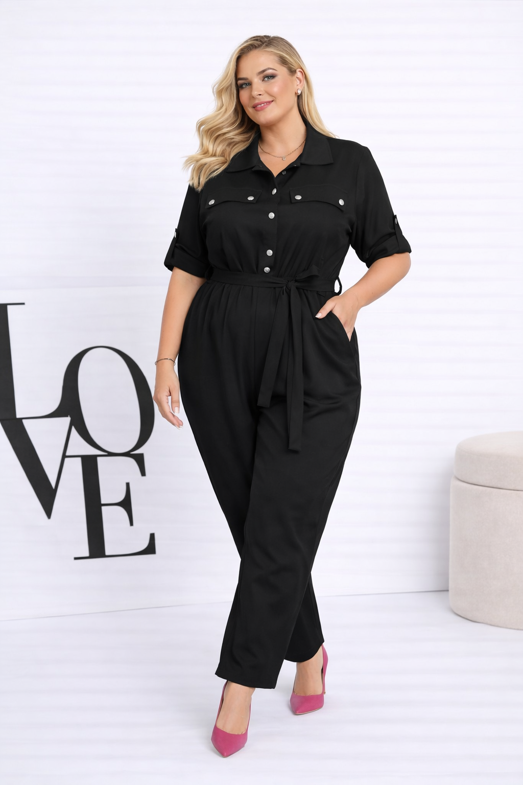 Kombinezon damski Plus Size ( r. 46-50)  
