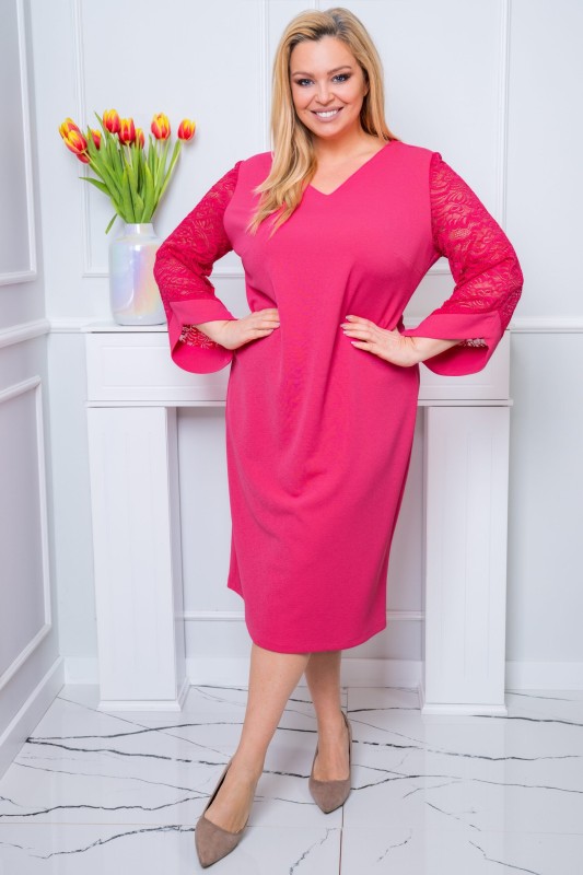 Elegancka  Sukienka plus size  MORTICIA #11 ( r. 48-56)   