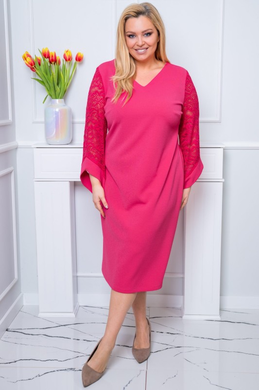 Elegancka  Sukienka plus size  MORTICIA #11 ( r. 48-56)   