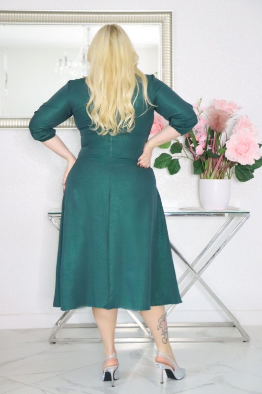 Sukienka Glow z Kopertowym Dekoltem KOD S1008 ( r. 48-54) 