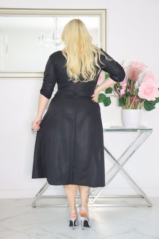 Sukienka Glow z Kopertowym Dekoltem KOD S1008 ( r. 48-54) 