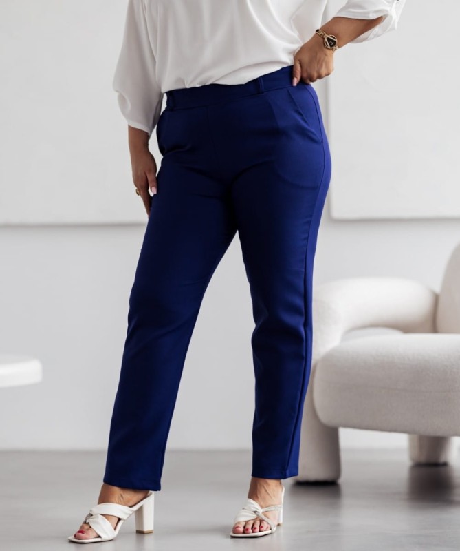 Spodnie materiałowe Plus Size Mesi (r. 44-48) 