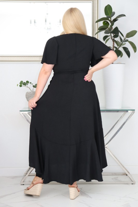 Sukienka plus size wiskozowa – krój szlafrokowy mod S1036