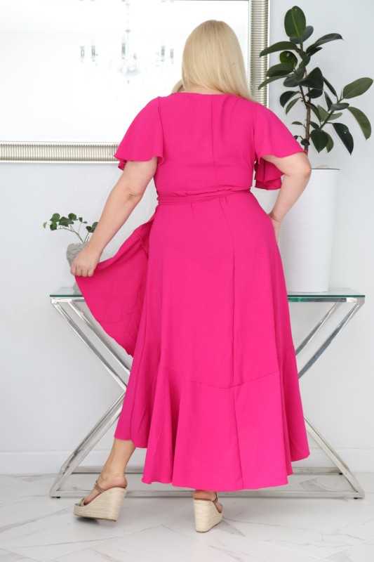 Sukienka plus size wiskozowa – krój szlafrokowy mod S1036 