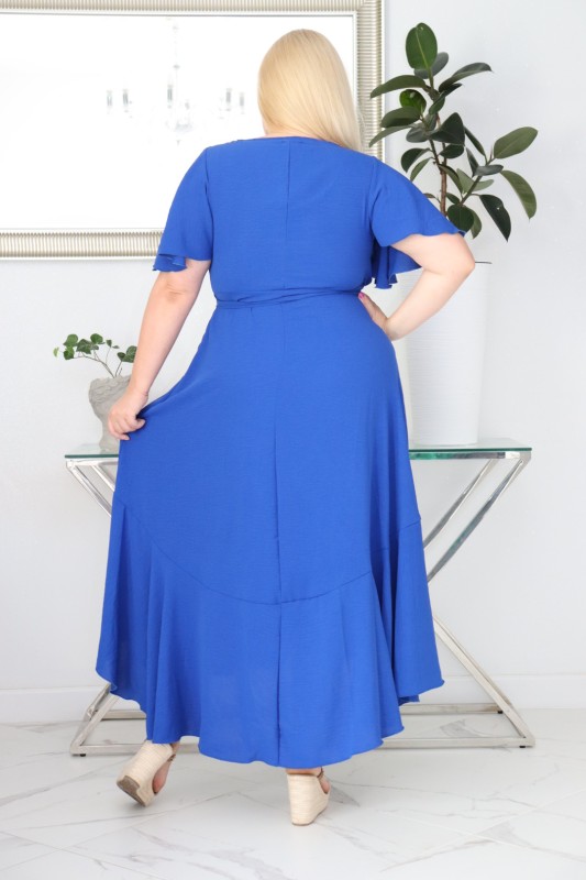 Sukienka plus size wiskozowa – krój szlafrokowy mod S1036  