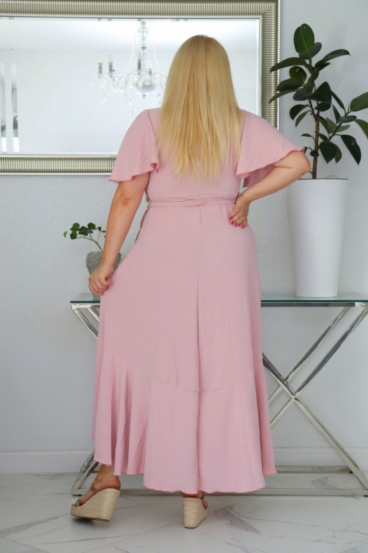 Sukienka plus size wiskozowa – krój szlafrokowy mod S1036  