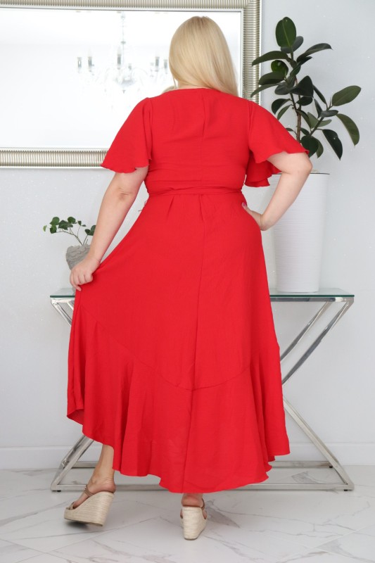 Sukienka plus size wiskozowa – krój szlafrokowy mod S1036  