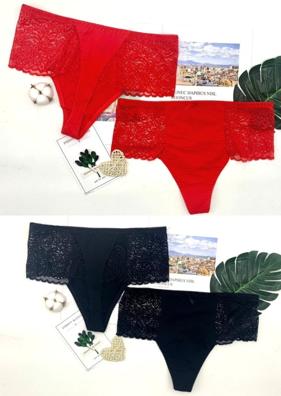 Koronkowe stringi plus size RIO  ( r. 44-54)  KOMPLET 