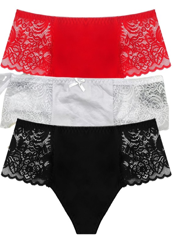 Koronkowe stringi plus size RIO  ( r. 44-54)  KOMPLET 
