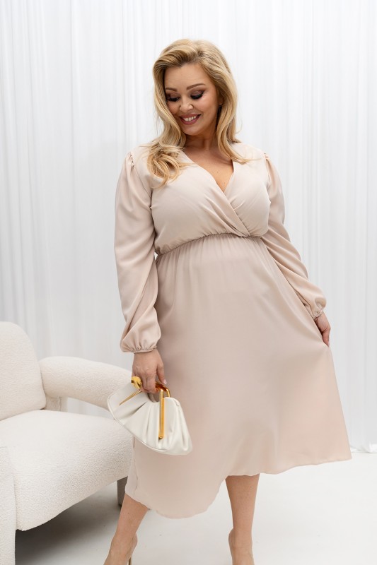 Sukienka plus size  mod 8005 ( r. 44-52) KOLEKCJA LIMITOWANA 