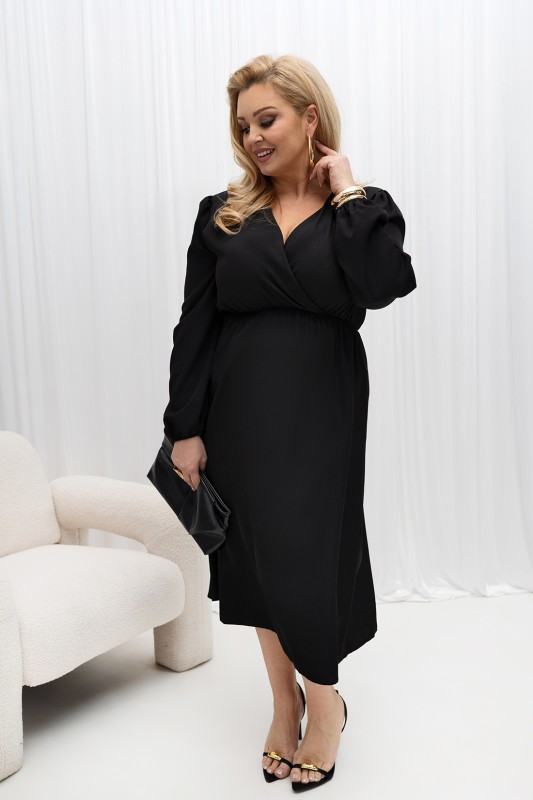 Sukienka plus size mod 8005 ( r. 44-52)   KOLEKCJA LIMITOWANA 