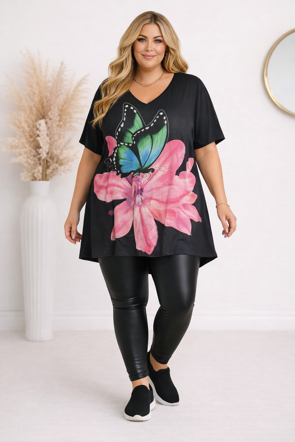 Tunika  Plus Size DIGITAL z nadrukiem ( r. 50-56)    