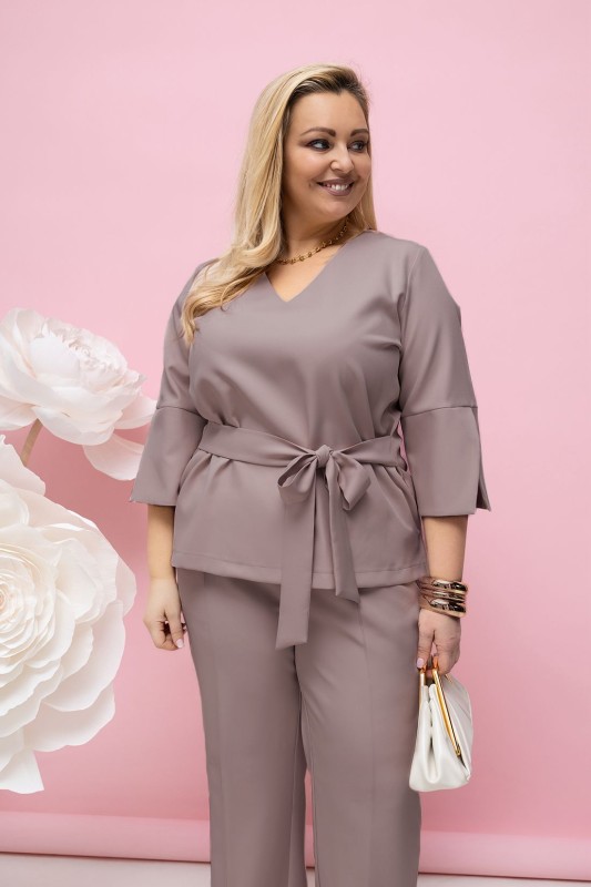 Komplet plus size Motio LUX -kawa ( r. 46-52)  
