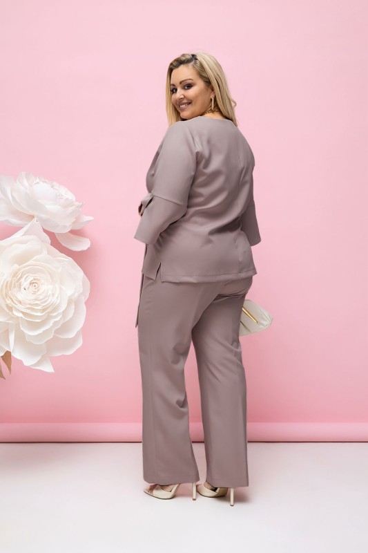 Komplet plus size Motio LUX -kawa ( r. 46-52)  