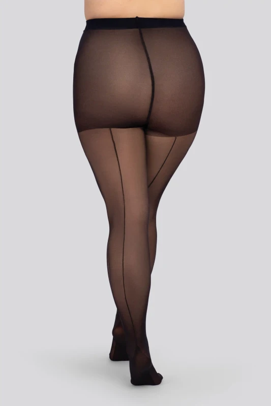 Rajstopy damskie Plus Size ze szwem DELICE 30 DEN