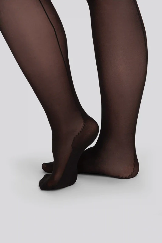 Rajstopy damskie Plus Size ze szwem DELICE 30 DEN